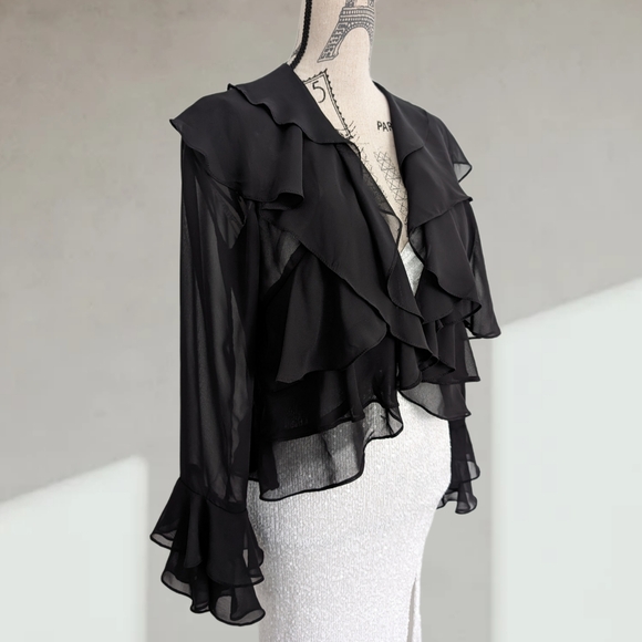 Garden party elegant cover up cardigan - Picture 4 of 7